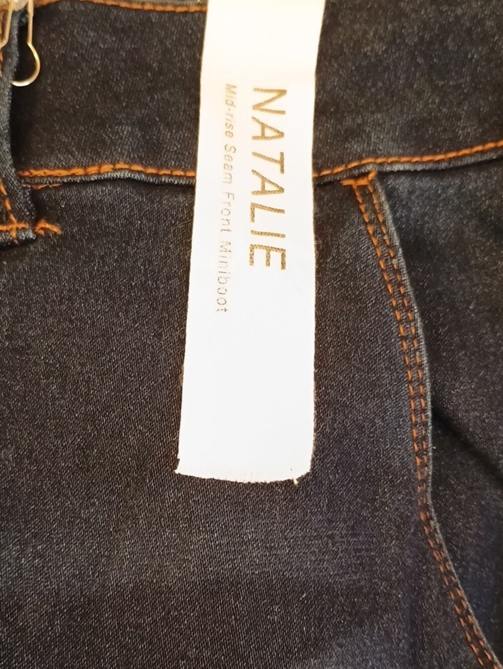 +SZ NWOT Tahari SZ 18W Navy"Natalie" Straight-Leg Jeans - Picture 9 of 9